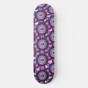 Trippy Tie Dye Art Skateboard