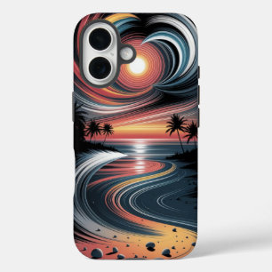 Trippy Tropical Vibes iPhone 16 Case