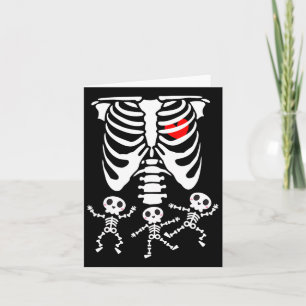 Trippy Vaporwave Boo Ghost Halloween Breast Cancer Card