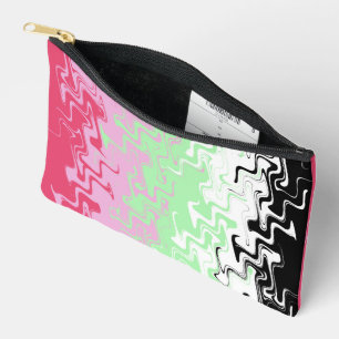 Trippy Wavy Abstract Recipromantic Pride Flag Accessory Pouch