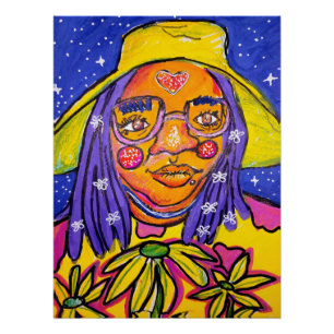 Trippy Whimsical Surreal Art   Kay Poster