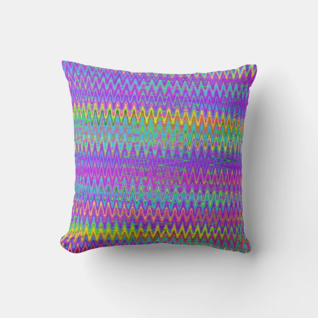 Trippy Zigzag Cushion (Front)