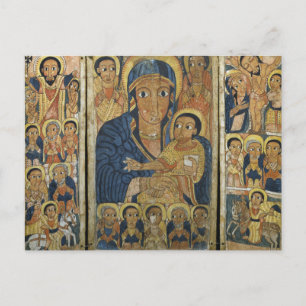 Triptych Centre Panel with Mary and Her Son Postcard