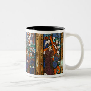 Triptych depicting the Crucifixion, Limousin Two-Tone Coffee Mug
