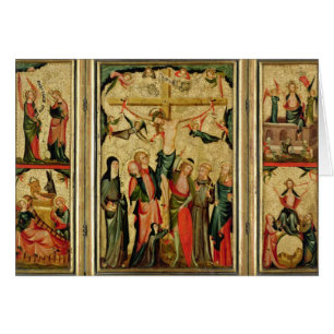 Triptych depicting the Crucifixion of Christ