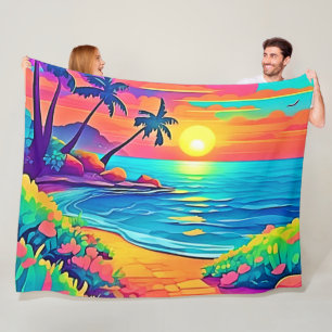 Triptych Fleece Blanket