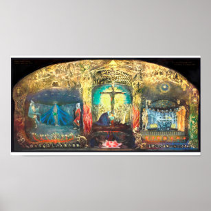 Triptych Grail by Anna May  -  Rudolf Steiner Poster