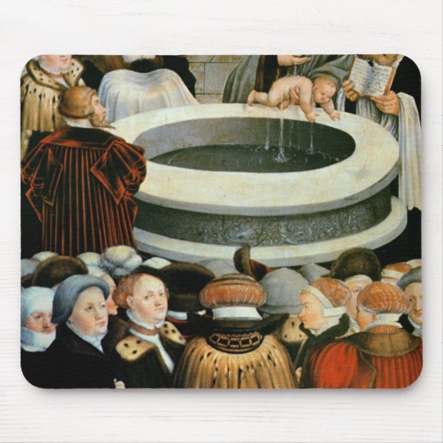 Triptych, left panel, Philipp Melanchthon Mouse Mat (Front)