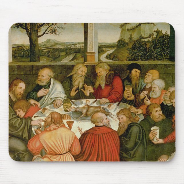 Triptych, left panel, Philipp Melanchthon Mouse Mat (Front)