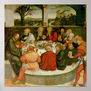 Triptych, left panel, Philipp Melanchthon Poster