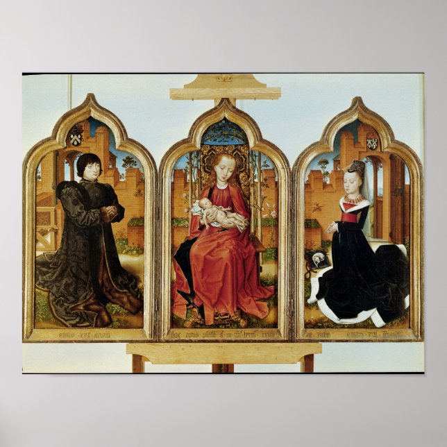 Triptych of Jean de Witte, 1473 Poster (Front)