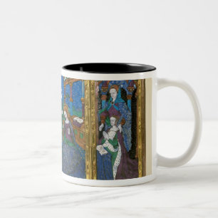 Triptych of Louis XII  and Anne de Bretagne Two-Tone Coffee Mug