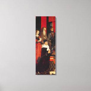 Triptych of Moses and the Burning Bush Canvas Print
