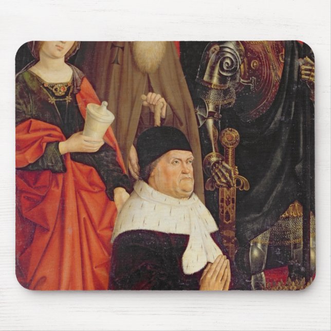 Triptych of Moses and the Burning Bush Mouse Mat (Front)