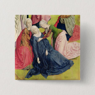 Triptych of the Crucifixion 15 Cm Square Badge