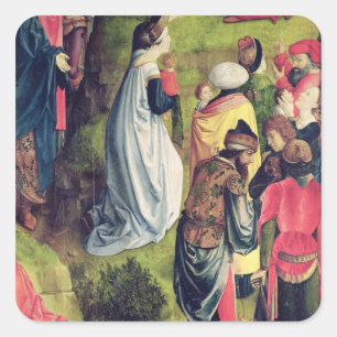 Triptych of the Crucifixion Square Sticker