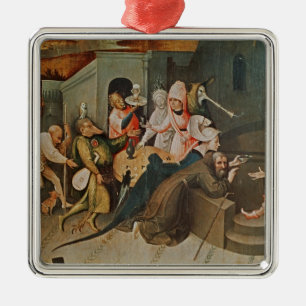 Triptych of the Temptation of St. Anthony Metal Tree Decoration