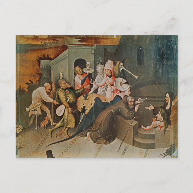 Triptych of the Temptation of St. Anthony Postcard (Front)