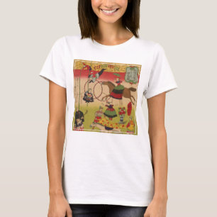 Triptych Print Shows Circus At Yasukuni Jinja T-Shirt