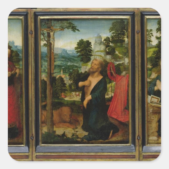 Triptych Square Sticker (Front)