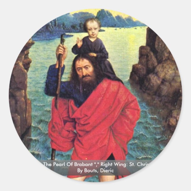 Triptych The Pearl Of Brabant Classic Round Sticker (Front)