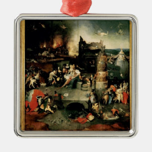 Triptych: The Temptation of St. Anthony Metal Tree Decoration