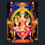 Tripura Sundari (Lalita) Poster<br><div class="desc">Tripura Sundari, also known as Rajarajeshvari, Shodashi, Kamakshi, and Lalita is a Hindu goddess, worshipped as a principal aspect of supreme goddess Mahadevi mainly venerated in Shaktism, the goddess-orientated sect of Hinduism. She is also one of the ten Mahavidyas. She is praised in many Shakta texts, with Lalita Sahasranama, Soundarya...</div>