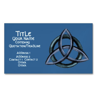 Triquetra (Blue) Magnetic Business Card