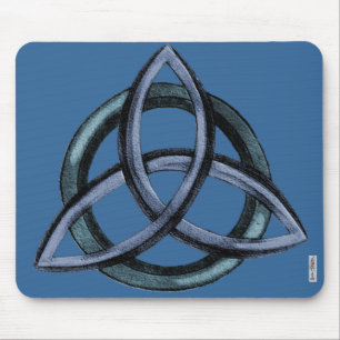 Triquetra (Blue) Mouse Mat