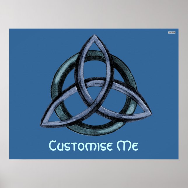 Triquetra (Blue) Poster (Front)