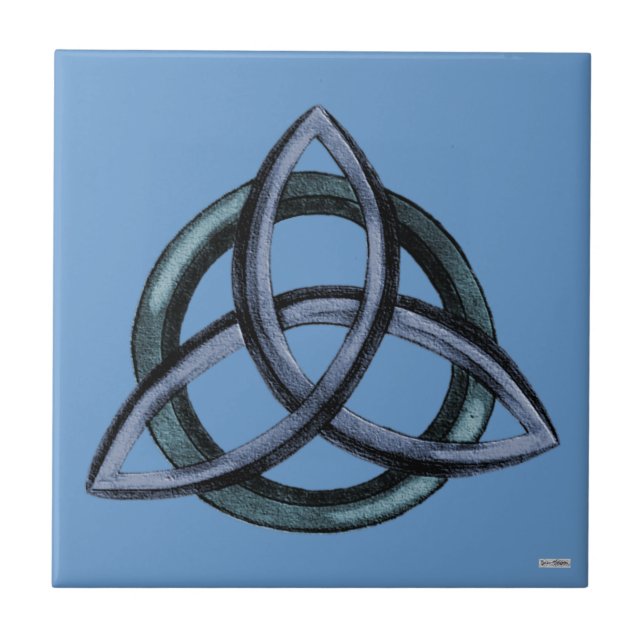 Triquetra (Blue) Tile (Front)