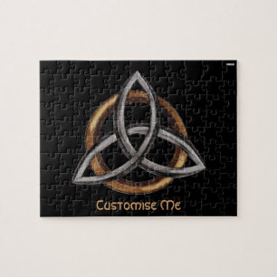 Triquetra (Brown/Silver) Jigsaw Puzzle