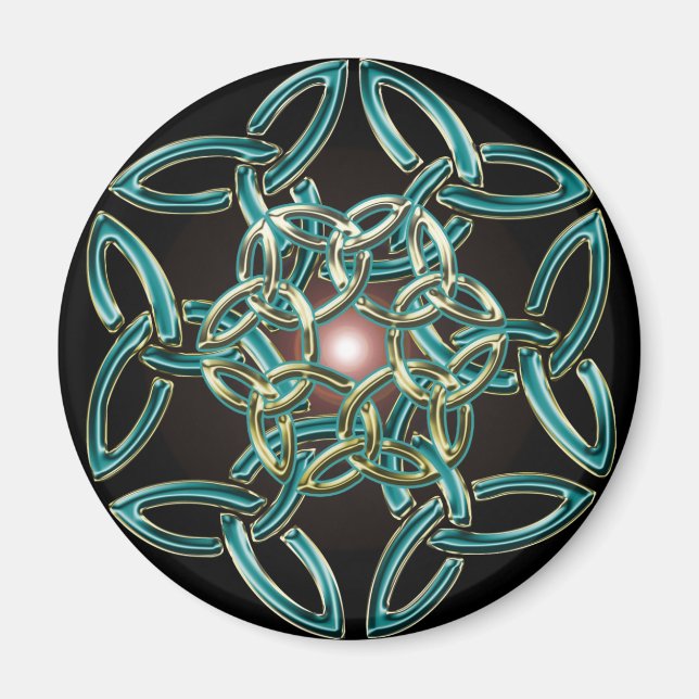 Triquetra Circle Knot Magnet (Front)