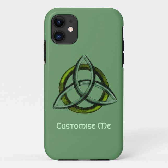 Triquetra (Green) Case-Mate iPhone Case (Back)