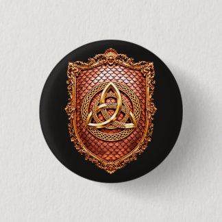 Triquetra Mystic Heraldic 3 Cm Round Badge