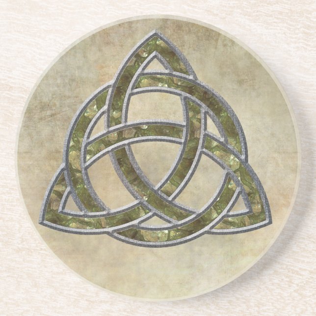 Triquetra Natural Coaster (Front)