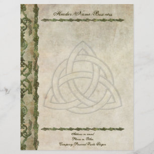 Triquetra Natural Customized Letterhead