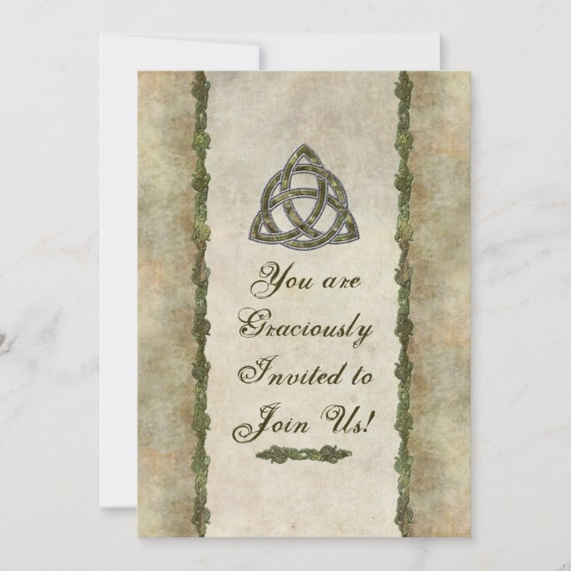 Triquetra Natural Invitation (Front)