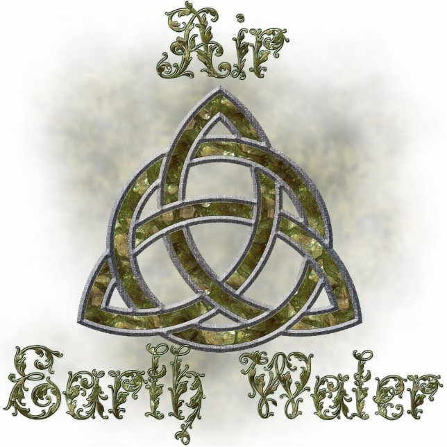 Triquetra Natural Standing Photo Sculpture (Front)