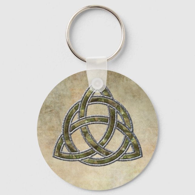 Triquetra Nature Key Ring (Front)