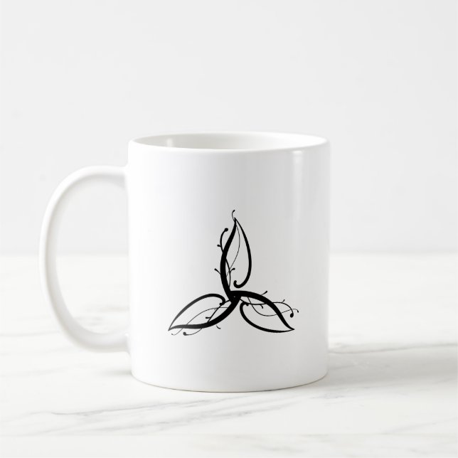 Triquetra Odin Norse Wicca Symbol Coffee Mug (Left)