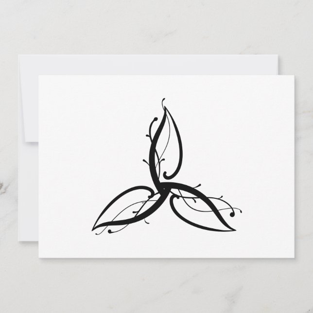 Triquetra Odin Norse Wicca Symbol Invitation (Front)