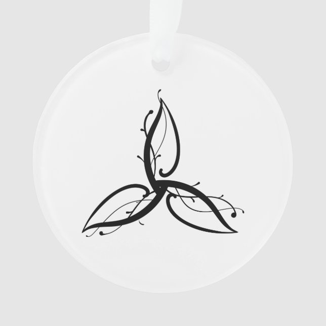 Triquetra Odin Norse Wicca Symbol Ornament (Front)