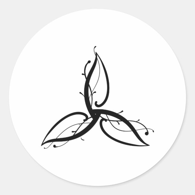 Triquetra Odin Norse Wicca Symbol Sticker (Front)