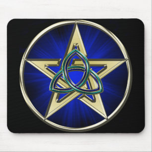 Triquetra Pentagram Mousepad