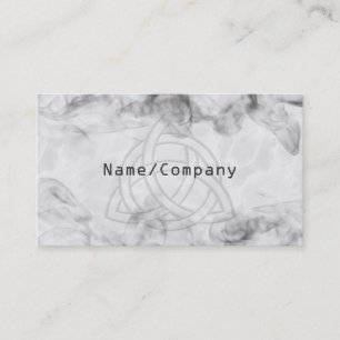 Triquetra Silver Bevel Business Card