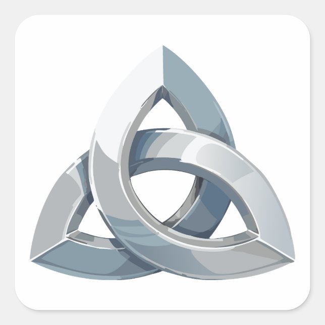 Triquetra Square Sticker (Front)