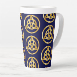 Triquetra symbol latte mug