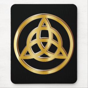 Triquetra symbol mouse mat