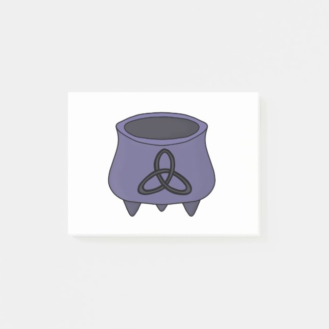 Triquetra Trinity Cauldron Post-it Notes (Front)